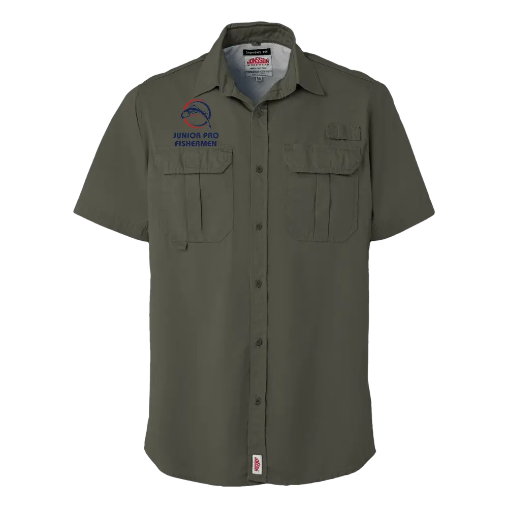 JPF Dad's Vented Shirt - Blue Text