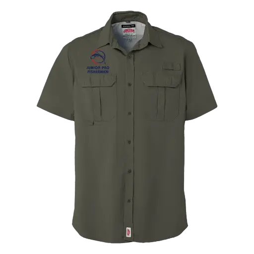 JPF Dad's Vented Shirt - Blue Text